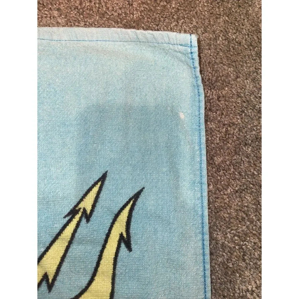 Little Mermaid Vintage 1990's Franco Disney Beach Towel 30x58 RARE Ariel Triton